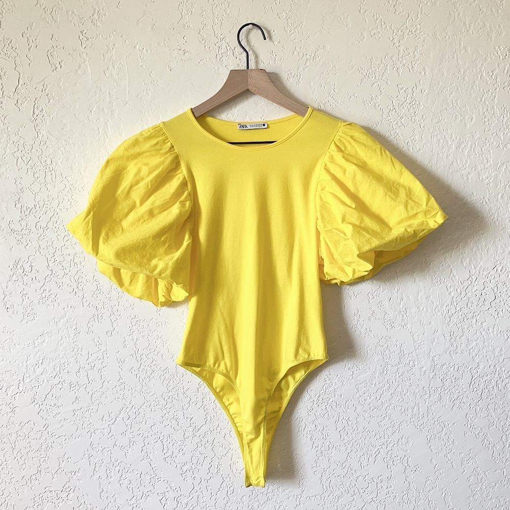 Zara Balloon Sleeve Bodysuit